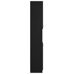 vidaXL Armoire de salle de bain noir 32x34x188 5 cm bois d'ingénierie