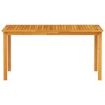 vidaXL Ensemble de salle à manger pour jardin 7 Pièces Marron