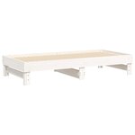 vidaXL Lit coulissant sans matelas blanc 2x(90x190) cm