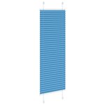 vidaXL Store plissé bleu 45x150 cm largeur du tissu 44 4 cm polyester