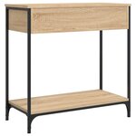 vidaXL Table console chêne sonoma 75x34 5x75 cm bois d'ingénierie