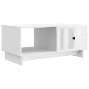 vidaXL Table basse Blanc 90 x 50 x 40 cm Bois d'ingénierie
