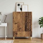 vidaXL Buffet Bois ancien 66 x 34 5 x 95 cm Bois d'ingénierie