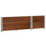 vidaXL Jardinière marron 100x50 cm bois massif de pin
