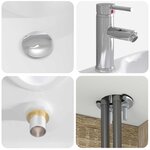 vidaXL Vanité de lavabo mural Chêne Sonoma 49 5 x 41 x 62 5 cm