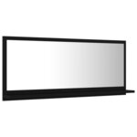 vidaXL Miroir de salle de bain Noir 90x10 5x37 cm Aggloméré
