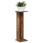 vidaXL Support de Plante Bois ancien 25 x 25 5 x 80 5 cm