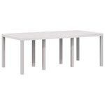 vidaXL Ensemble de salle à manger pour jardin 7 Pièces Blanc et taupe PP