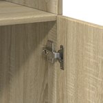 vidaXL Buffet haut chêne sonoma 80x42 5x185 cm bois d'ingénierie