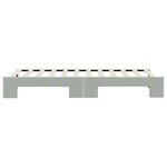 vidaXL Lit de jour avec gigogne sans matelas gris clair 80x200 cm