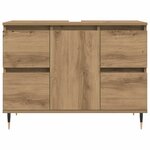 vidaXL Armoire de salle de bain chêne artisanal bois d'ingénierie