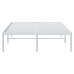 vidaXL Cadre de lit métal blanc 120x190 cm