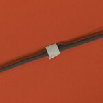 vidaXL Parasol de jardin Rouge et Noir 295 x 295 x 245 cm