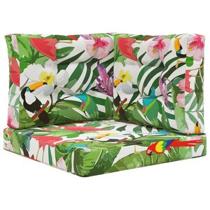 vidaXL Coussin de canapé d'extérieur 3 Pièces coloré Polyester