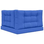 vidaXL Coussin de canapé d'extérieur Polyester Bleu royal 80 x 80 cm