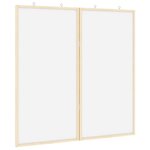vidaXL Tableau blanc magnétique Blanc 80 x 1.4 x 80 cm