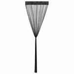 vidaXL Rideau en fils 2 Pièces 100 x 250 cm Noir