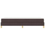 vidaXL Lit à ressorts avec matelas Marron foncé 90 x 190 cm tissu
