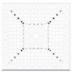 Ensemble de repas de jardin de 5 pièces vidaXL en aluminium coulé blanc