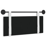 vidaXL Tête de lit suspendue Blanc Tissu