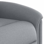 vidaXL Fauteuil de massage inclinable Gris clair Tissu