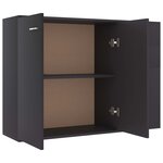 vidaXL Buffet Gris 105x30x75 cm Bois d’ingénierie