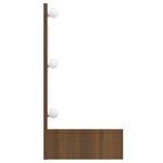 vidaXL Armoire à miroir avec LED Chêne marron 90x31 5x62 cm