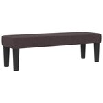 vidaXL Lit à ressorts avec matelas Marron foncé 160 x 200 cm tissu