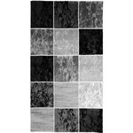SUBWAY CUBE Tapis de salon en polypropylene - 80x150 cm - Noir