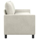 vidaXL Canapé Crème 196 x 81 x 87 5 cm Velours