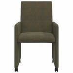 vidaXL Chaises de salle à manger 2 Pièces Vert armée 57 x 66 x 94 cm