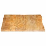vidaXL Dessus de table à bord vivant 90x80x2 5 cm bois massif manguier
