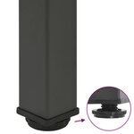 vidaXL Pieds de table console 4 pièces Anthracite 72-74 cm Acier