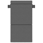 vidaXL Canapé-lit pliable Gris clair 70 x 72 x 60 cm Tissu
