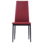 vidaXL Mobilier de salle à manger 5 Pièces Rouge bordeaux