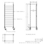 Chariots de débarrassage démontable 12 niveaux gn 2/1 - combisteel -  - inox 655x590x1785mm