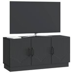 vidaXL Meuble TV Noir 99 x 34 5 x 47 cm Bois d'ingénierie