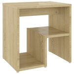 vidaXL Tables de chevet 2Pièces chêne sonoma 40x30x40cm bois d'ingénierie