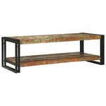 vidaXL Table basse Multicolore bois de récupération massif