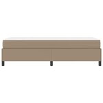 vidaXL Cadre de lit avec matelas Cappuccino 90 x 200 cm tissu