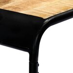 vidaXL Table console 140 x 35 x 76 cm Bois de manguier massif brut