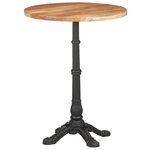 vidaXL Table de bistro Ø60x76 cm Bois d'acacia massif