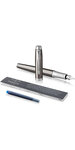 PARKER IM Premium - Stylo plume, espresso intense, plume fine, attributs chromés