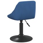 vidaXL Tabouret de bar Bleu Velours