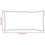 vidaXL Oreiller Blanc 40 x 80 cm 130gsm 100  coton