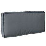 vidaXL Coussin Pallet pour Dossier Anthracite 80x40x12 cm  en tissu Oxford.