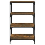 vidaXL Bibliothèque Chêne fumé 60x33x100 cm Bois d'ingénierie