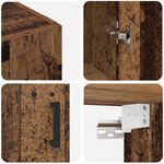 vidaXL Meuble mural Marron 69 5 x 34 x 90 cm Bois d'ingénierie