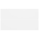 vidaXL Armoire d'évier avec lavabo intégré Blanc Bois d'ingénierie