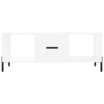 vidaXL Table basse blanc 102x50x40 cm bois d'ingénierie